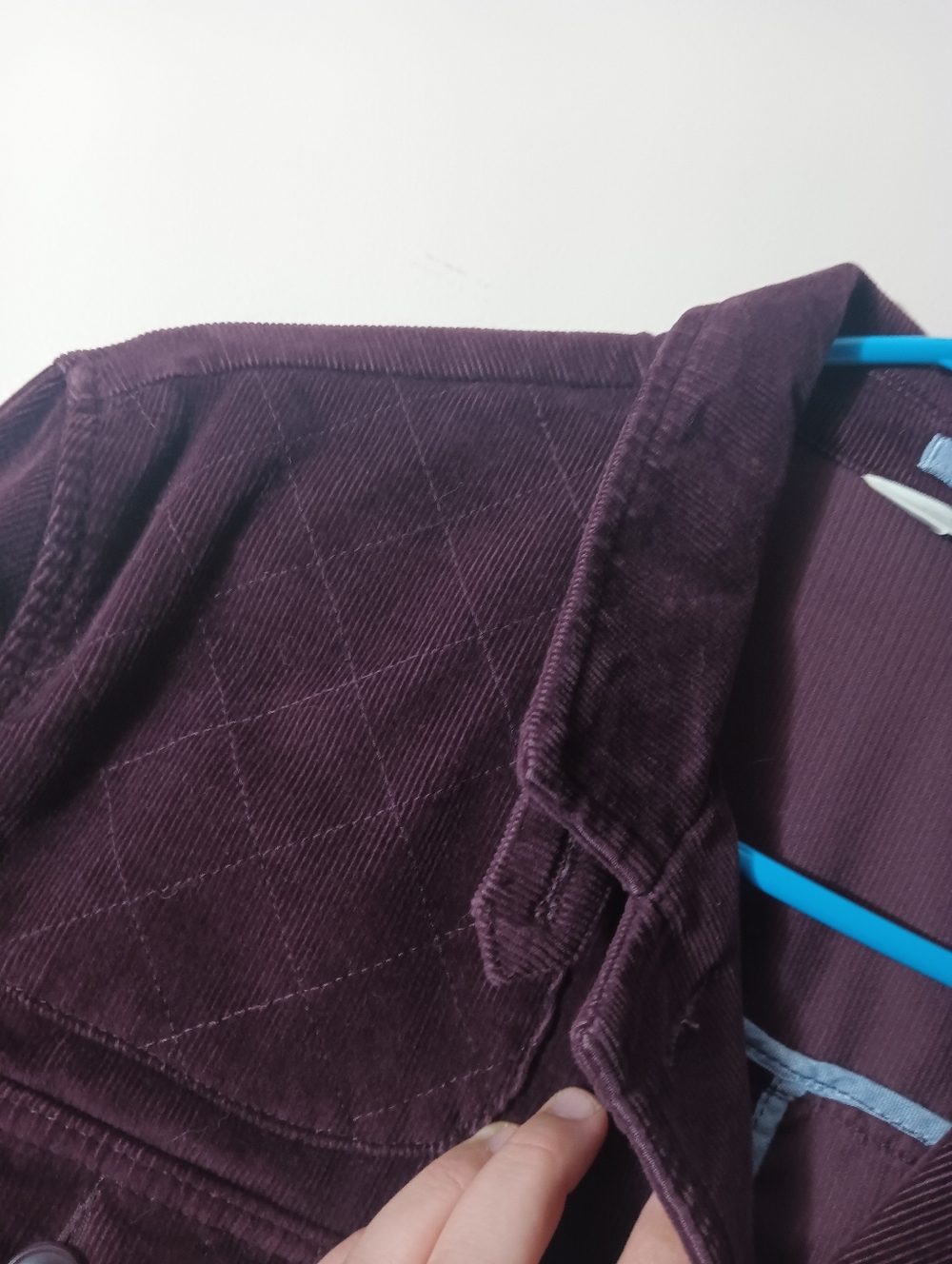 Corduroy Jacket - Dark Plum View 4